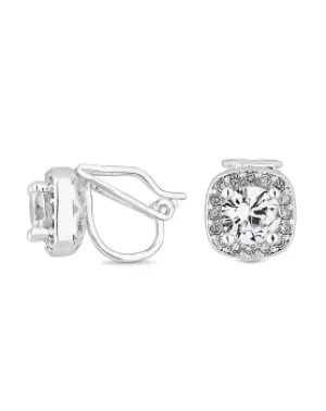 image of Jon Richard Square Clara Clip Earring