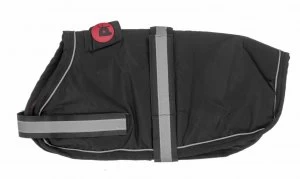 Image of Petface Medium/40cm Super Soft Dog Coat - Black