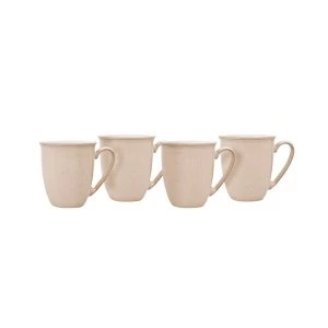 Image of Denby Elements Natural 4 Piece Coffee Beaker Mug Set