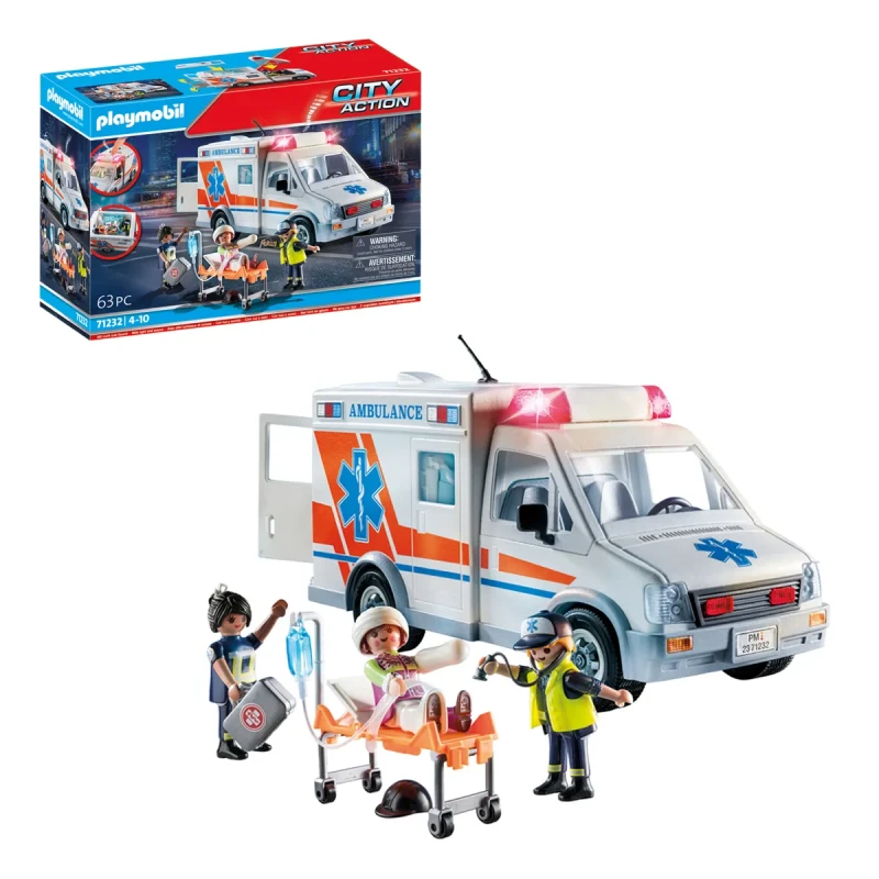 Image of Playmobil City Action Ambulance With Sound