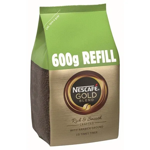 Image of Nescafe Gold Blend Refill Pack Instant Coffee 600g