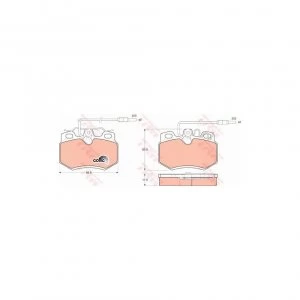 Image of Brake Pad Set TRW GDB446