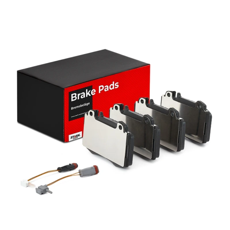 Image of STARK SKBP-0010176 Brake pad set Front Axle, prepared for wear warning indicator Brake Pad Set,disc brake (402)
