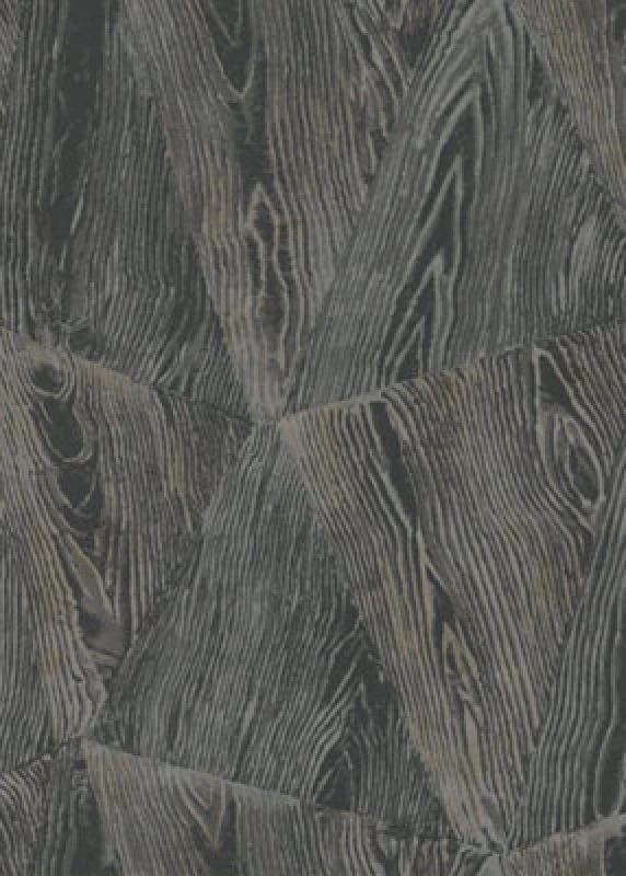 Image of Erismann Sonata Wood Grain Vinyl Wallpaper In Anthracite