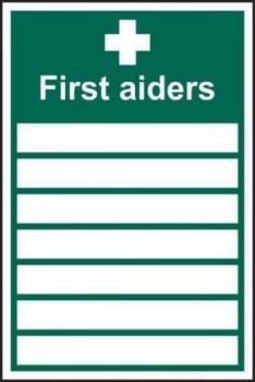 Image of First Aiders__ Sign, Self Adhesive Vinyl