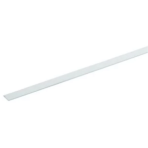 Image of Wickes 19.5mm Multi Purpose Flat Bar - White PVCu 1m