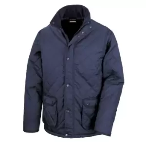 Image of Result Mens Urban Cheltenham Water Repellent Jacket (2XL) (Navy Blue)