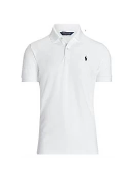 Image of Ralph Lauren Golf Short Sleeve Stretch Mesh Polo - White Size M Men