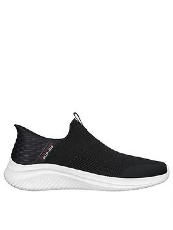 Image of Skechers Ultra Flex 3.0 Smooth Step Wide Trainers Black