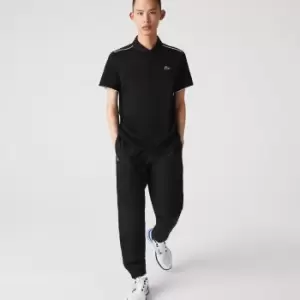 Image of Mens Lacoste SPORT Lightweight Fabric Tracksuit Trousers Size 7 - XXL Black