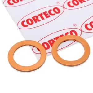 CORTECO Oil Drain Plug Gasket 005569S Oil Drain Plug Seal,Drain Plug Gasket OPEL,FIAT,SUZUKI,ASTRA H Kasten (L70),Ducato Kastenwagen (250_, 290_)