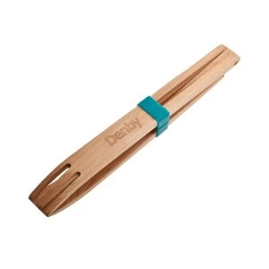 Image of Denby Azure Wooden Tongs
