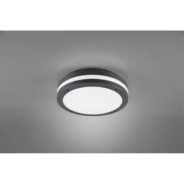 Image of Kendal Modern Outdoor Flush Anthracite 3000K IP54