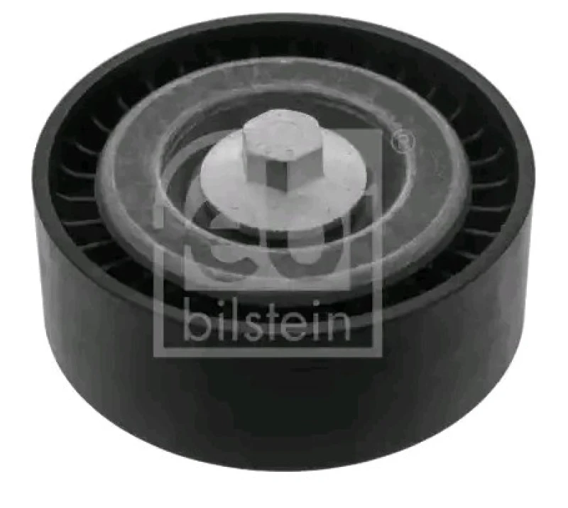 Image of FEBI BILSTEIN 47937 Idler Pulley with screw Plastic Deflection/Guide Pulley,v-ribbed belt (312)