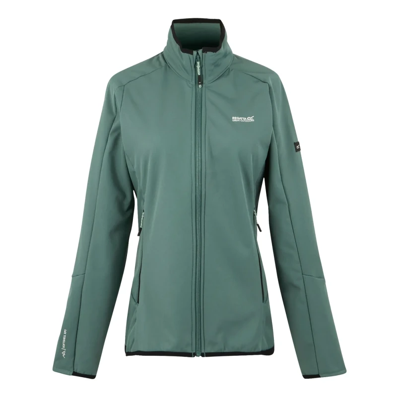 Image of Womens Full Zip Jacket Regatta Moutdale Vert Female 44