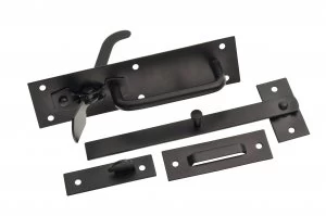 image of Wickes Suffolk Gate Latch - Black