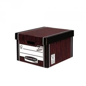 Image of Fellowes R Kive Premium Presto Classic Storage Box Woodgrain