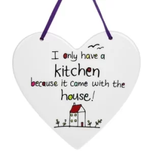 Image of Just Saying Hanging Heart Kitchen