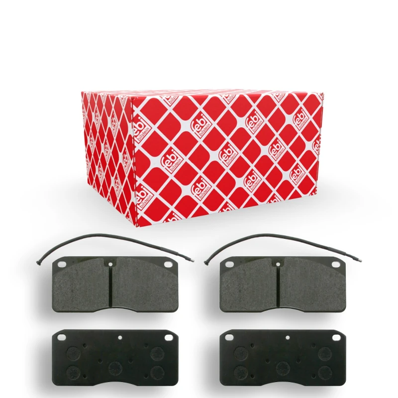 Image of FEBI BILSTEIN 16572 Brake pad set Rear Axle, incl. wear warning contact Brake Pad Set,disc brake (402)