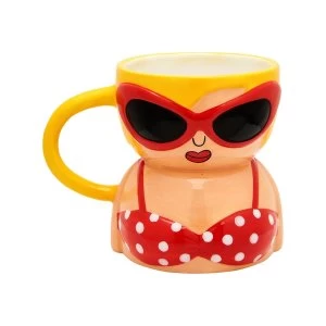 Image of Sass & Belle Bikini Babe Shaped Mug