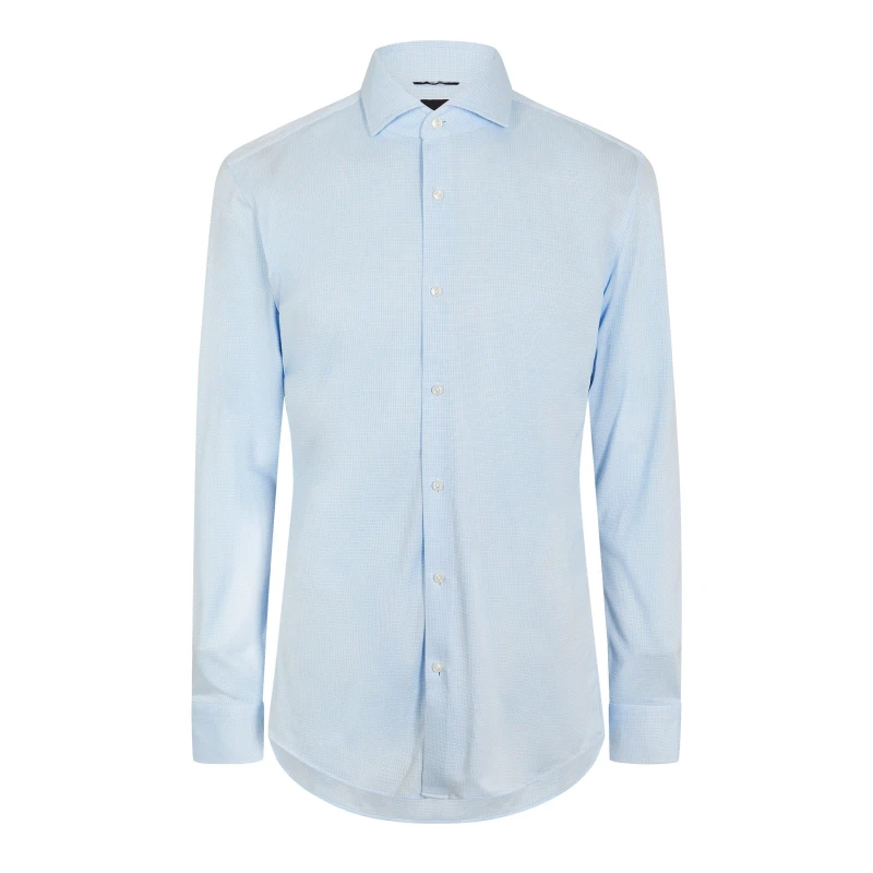 Image of Boss Boss P-Hank-Sp-261 10277390 01 Oxford Shirt Mens Pastel Blue male 15 inch