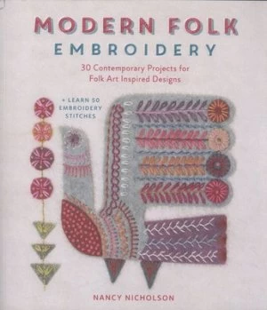 Image of Modern Folk Embroidery by Nancy Nicholson Book