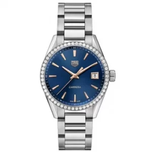 Image of TAG Heuer Carrera Diamond Ladies Stone Set Bracelet Watch