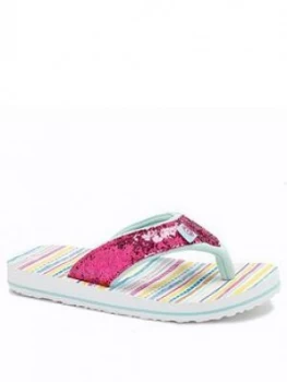 image of Animal Girl Swish Glitz Flip Flop - Multi