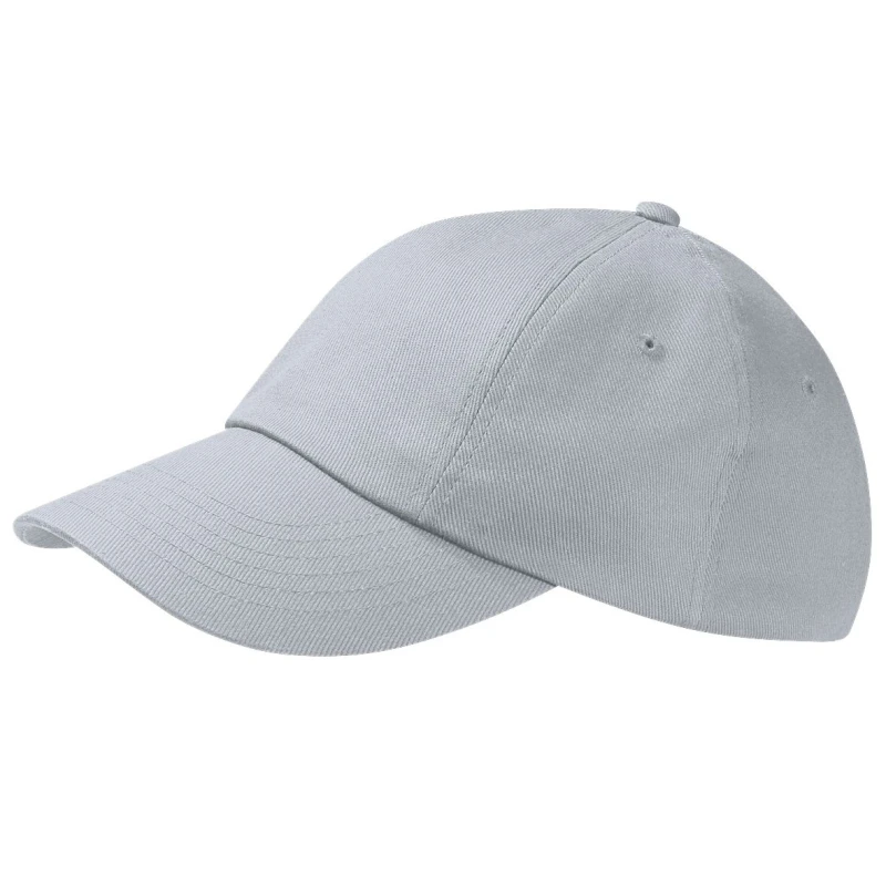 Image of Beechfield Beechfield Low Profile Heavy Cotton Drill Cap Headwear Pack of 2 in Light Grey Light Grey One Size Unisex 5059269089146