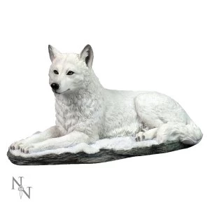 Image of White Shadow Wolf Figurine