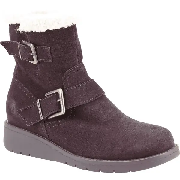 Image of Hush Puppies Womens Lexie Warm Lined Zip Ankle Boots - UK 4 Brown female ES3517BRO4