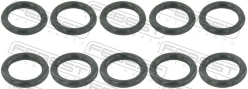 Image of FEBEST RINGFL-031-PCS10 Gaskets Seal,fuel line (611)