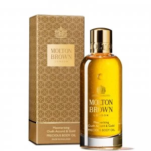 image of Molton Brown Oudh Accord & Gold Precious Body Oil 100ml