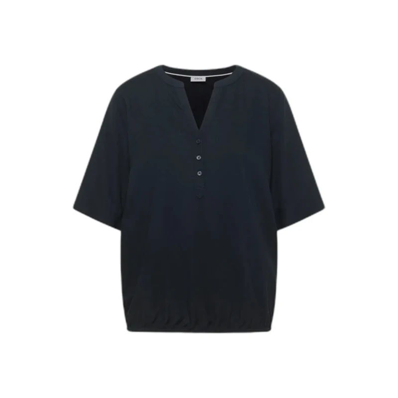 Image of cecil Womens blouse Cecil Splitneck Bleu Female M
