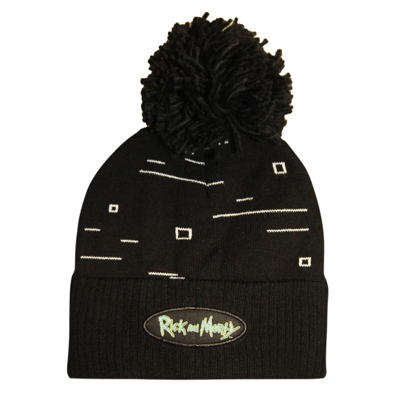 Image of Rick & Morty Pixel Beanie Black unisex