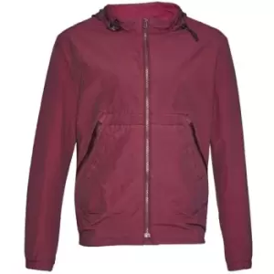 Image of French Connection Garment Dyed Ottoman Track Jacket - Red