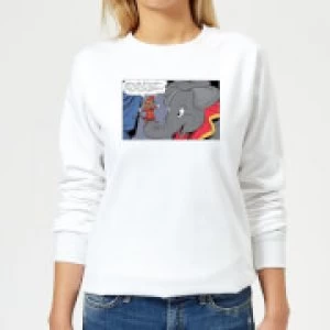 Image of Dumbo Rich and Famous Womens Sweatshirt - White