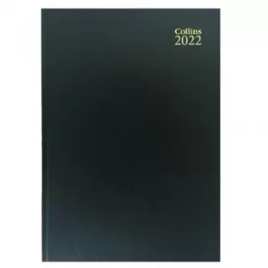 image of Standard Desk 52 A5 Day To Page 2022 Diary Black 52.99-22