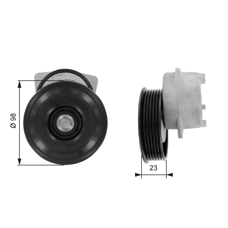 Image of GATES Tensioner pulley GATES T38203