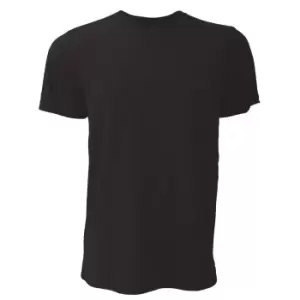 Image of Canvas Unisex Jersey Crew Neck T-Shirt / Mens Short Sleeve T-Shirt (L) (Vintage Black)