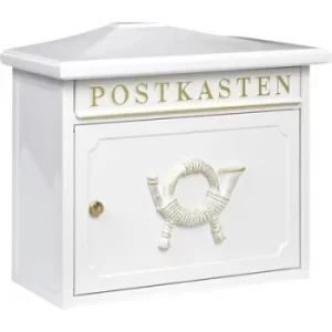 Image of Burg Waechter 12810 SYLT 1883 W Letterbox Steel plate White Key