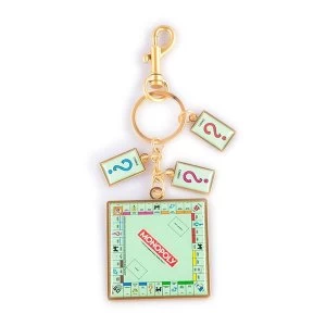 image of Hasbro - Monopoly Board With Card Charms Keychain - Multi-Colour