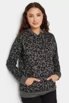 Image of Tall Leopard Print Hoodie