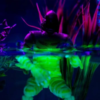 image of Jada Toys Universal Monsters 6 Action Figure - The Creature (Glow-In-The-Dark Version)