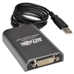 image of Tripp Lite U244-001-R USB 2.0 to DVI/VGA External Multi-Monitor Video Card 128 MB SDRAM 1920 x 1080 (1080p) @ 60 Hz