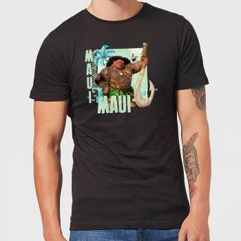 image of Disney Moana Maui Mens T-Shirt - Black - 3XL - Black