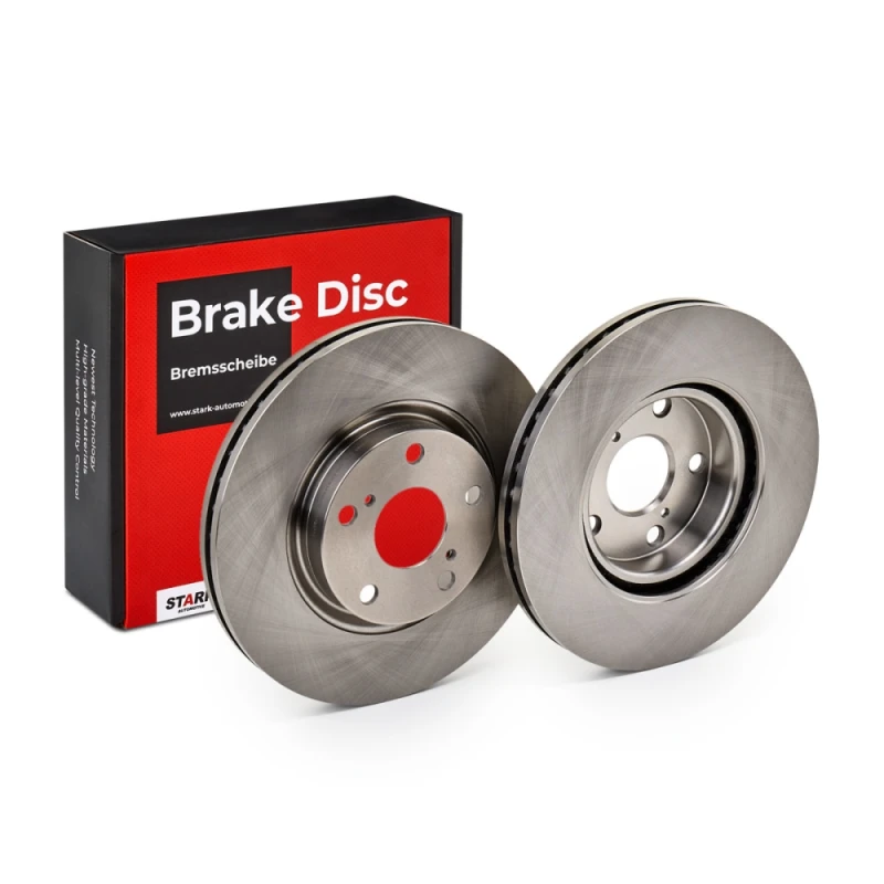 Image of STARK SKBD-0020163 Brake disc Front Axle, Vented, Cast Iron, Uncoated, Untreated, without bolts/screws Cast Iron Brake Disc (82)