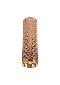 Image of 20cm Surface Mounted Ceiling Light, 1 x GU10, Rose Gold