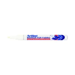 image of Artline EKC-1 Fabric Marker White (Pack of 12) EKC-1 WHI