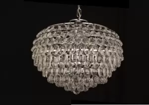 image of Adaliz 6 Light Chrome Ceiling Crystal Pendant